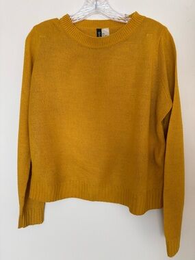 Mustard Crewneck Sweater - Women's